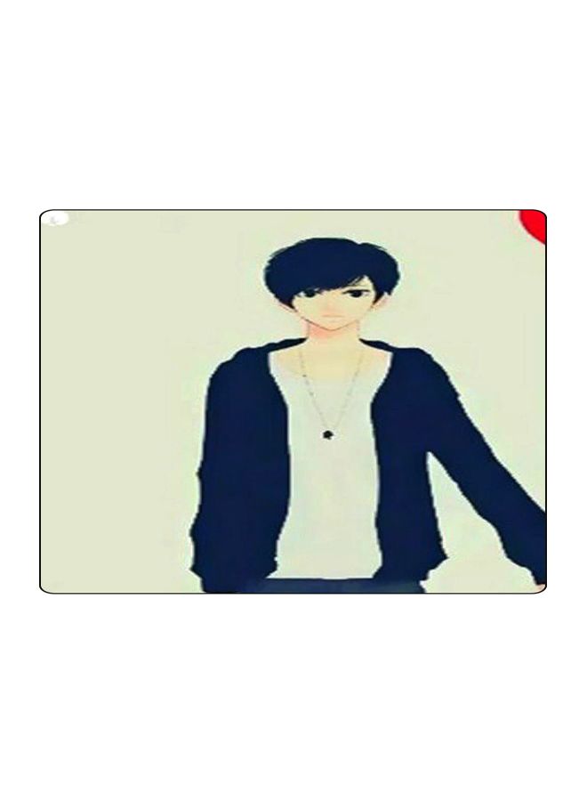 BP Printed Anti-Slip Gaming Mouse Pad Beige/Blue - Image 1