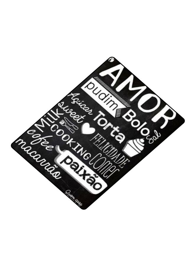 BP Printed Anti-Slip Gaming Mouse Pad Black/White - Image 2