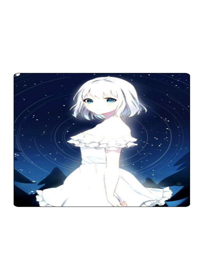 BP Printed Anti-Slip Gaming Mouse Pad Blue/White/Black - Image 1