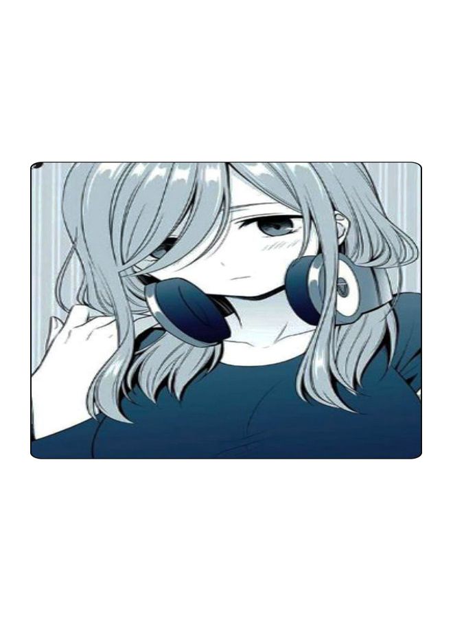 BP Printed Anti-Slip Gaming Mouse Pad Blue/White/Black - Image 1