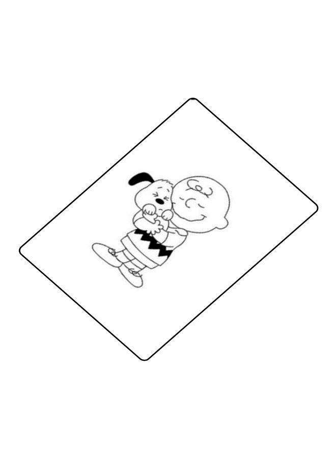 BP Printed Anti-Slip Gaming Mouse Pad Black/White - Image 2