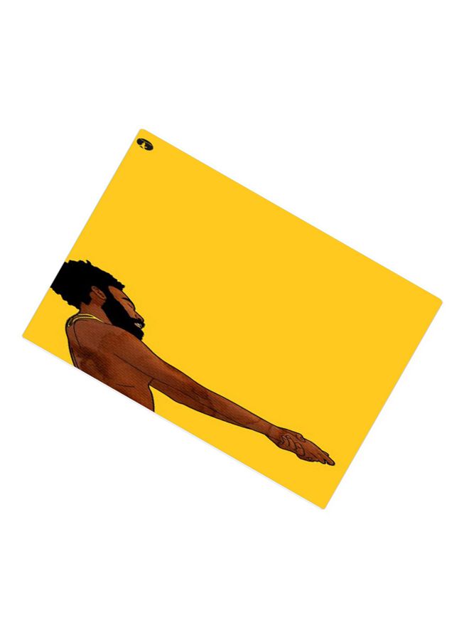 BP Printed Anti-Slip Gaming Mouse Pad Yellow/Brown/Black - Image 2