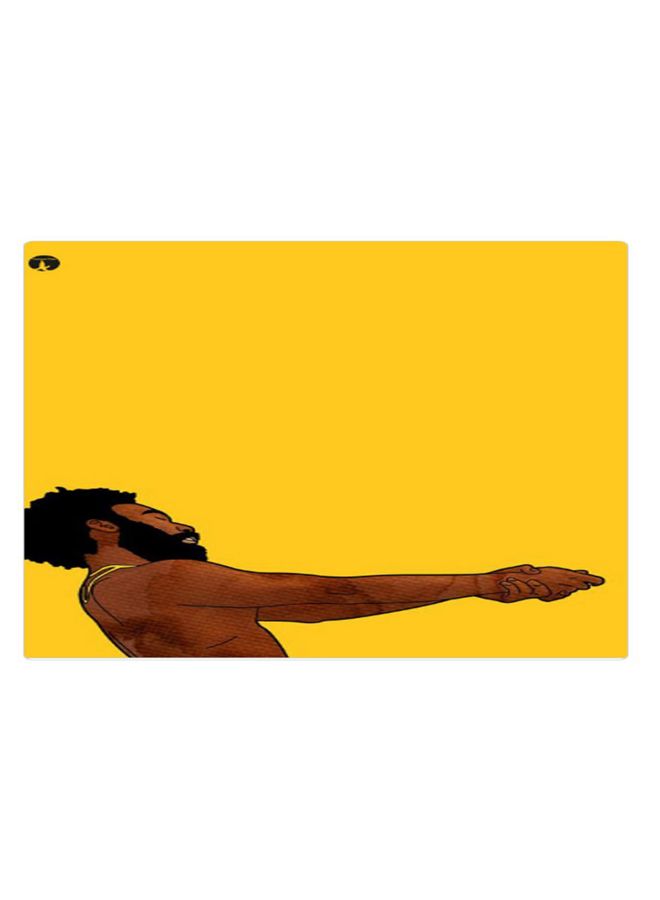 BP Printed Anti-Slip Gaming Mouse Pad Yellow/Brown/Black - Image 1