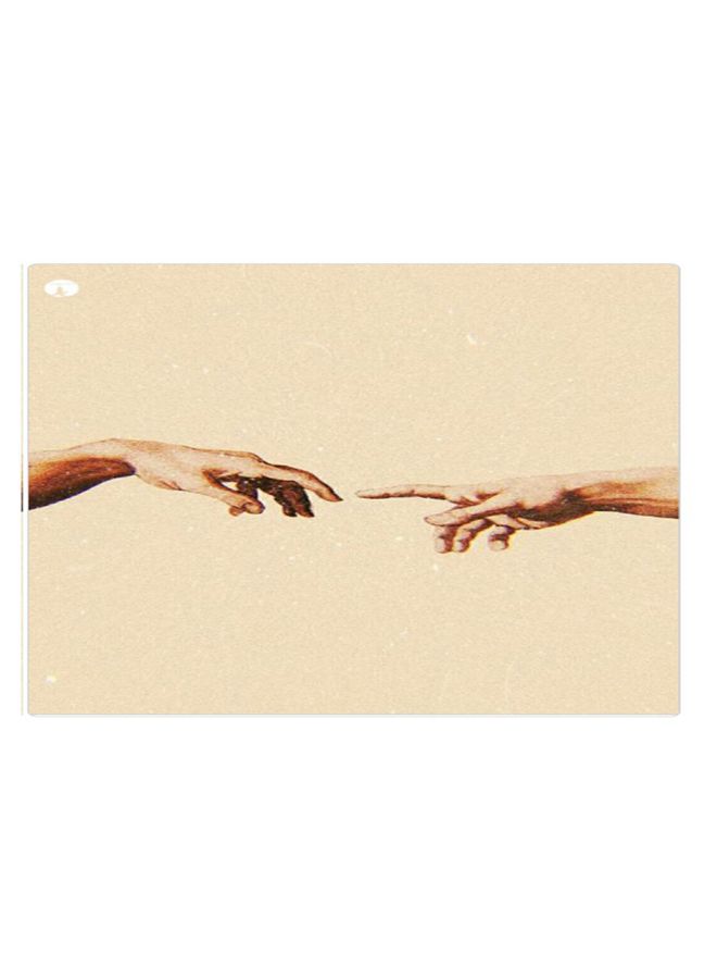 BP Printed Anti-Slip Gaming Mouse Pad Beige/Brown - Image 1