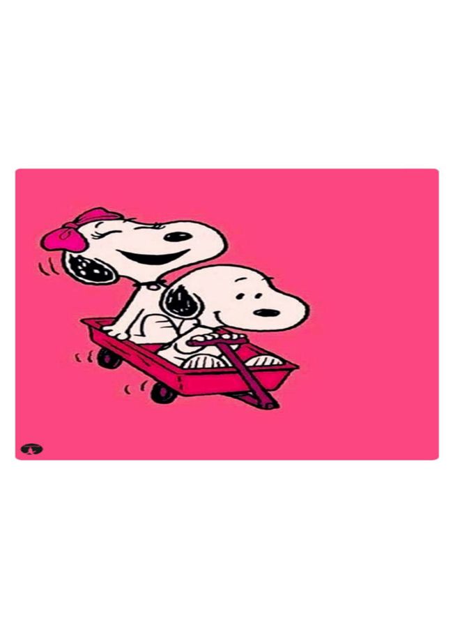 بي بي لوحة ماوس ألعاب بتصميم مضادة للانزلاق وبنمط مطبوع وردي / أبيض / أسود - Image 1