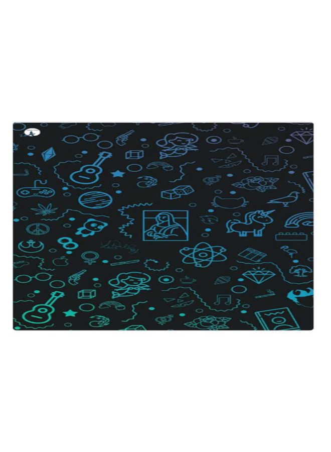 BP Printed Anti-Slip Gaming Mouse Pad Blue/Black/Green - Image 1