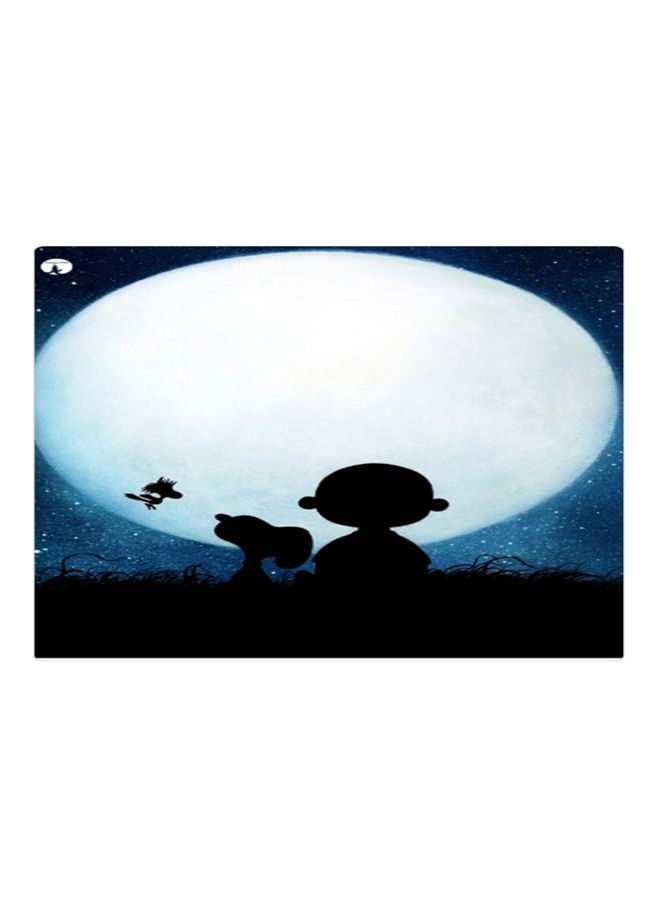 BP Printed Anti-Slip Gaming Mouse Pad Black/White/Blue - Image 1