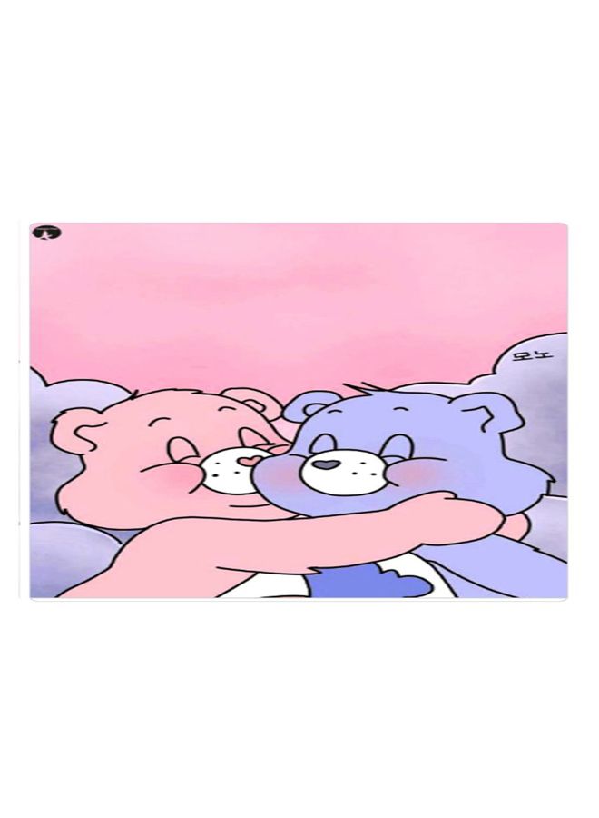 بي بي لوحة ماوس ألعاب بتصميم مضادة للانزلاق وبنمط مطبوع أزرق/ وردي/ أبيض - Image 1