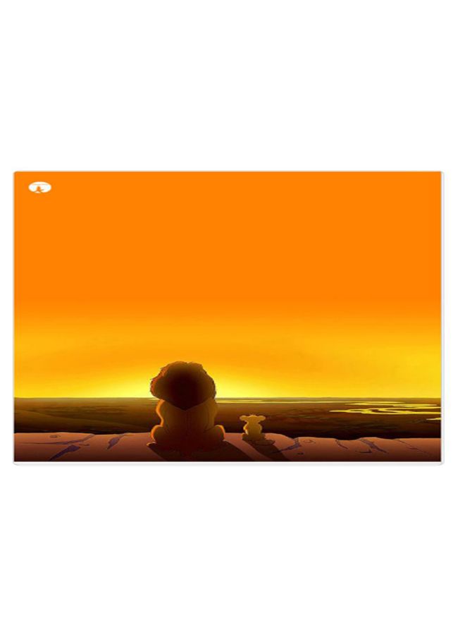 BP Printed Anti-Slip Gaming Mouse Pad Yellow/Brown/Orange - Image 1