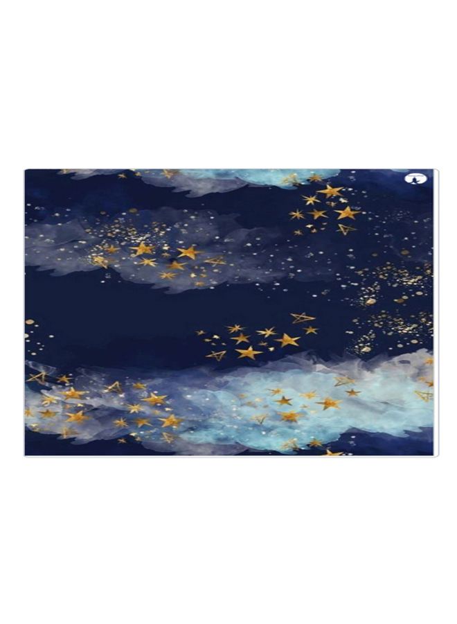 BP Printed Anti-Slip Gaming Mouse Pad Blue/Grey/Gold - Image 1