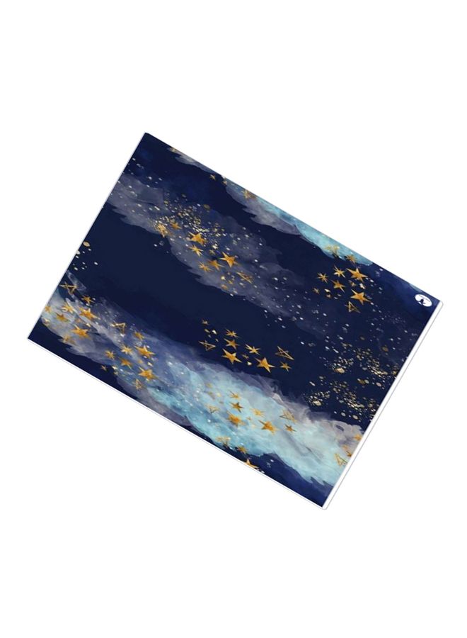 BP Printed Anti-Slip Gaming Mouse Pad Blue/Grey/Gold - Image 2