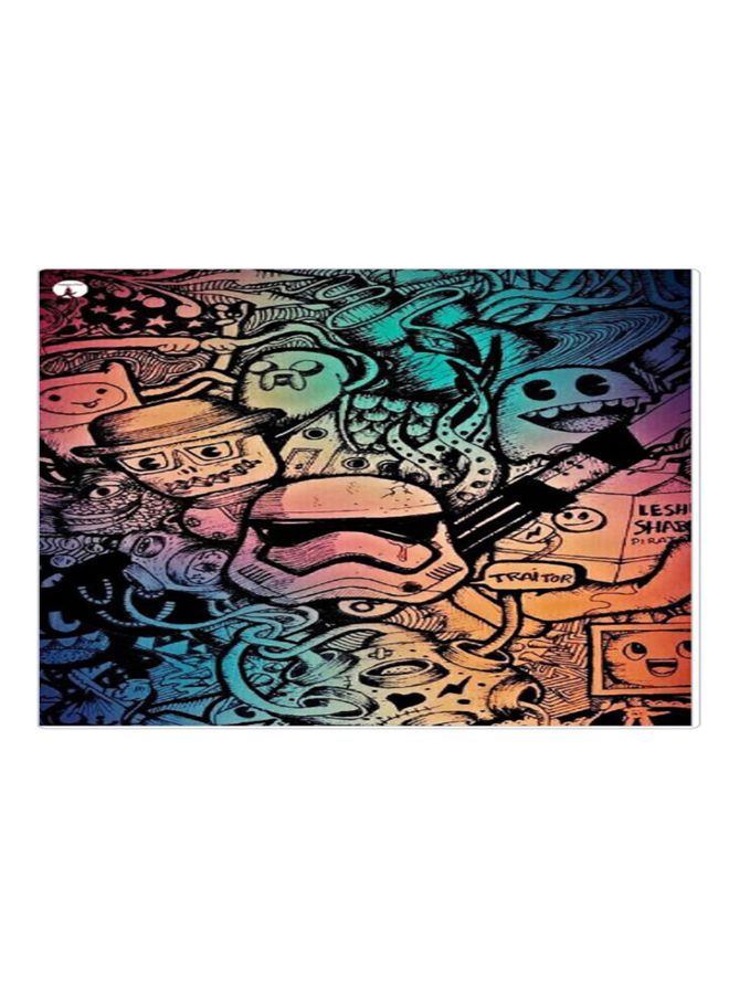 BP Printed Anti-Slip Gaming Mouse Pad Multicolour - Image 1