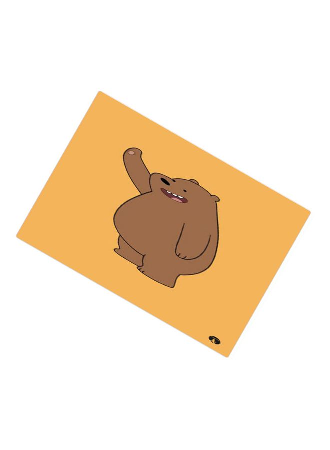 بي بي لوحة ماوس ألعاب بتصميم مضادة للانزلاق وبنمط مطبوع أصفر/بني - Image 2