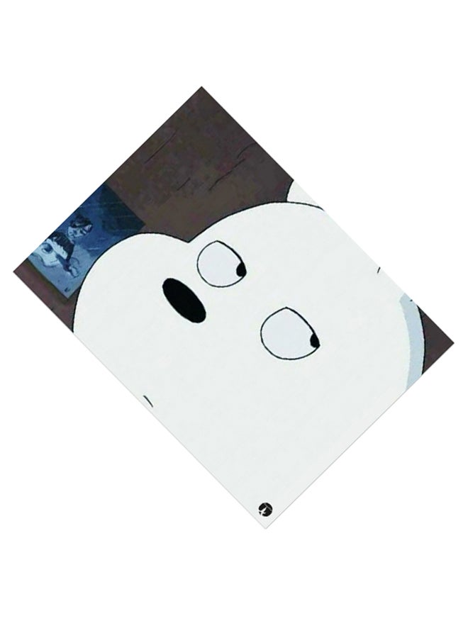 BP Printed Anti-Slip Gaming Mouse Pad White/Blue/Brown - Image 2