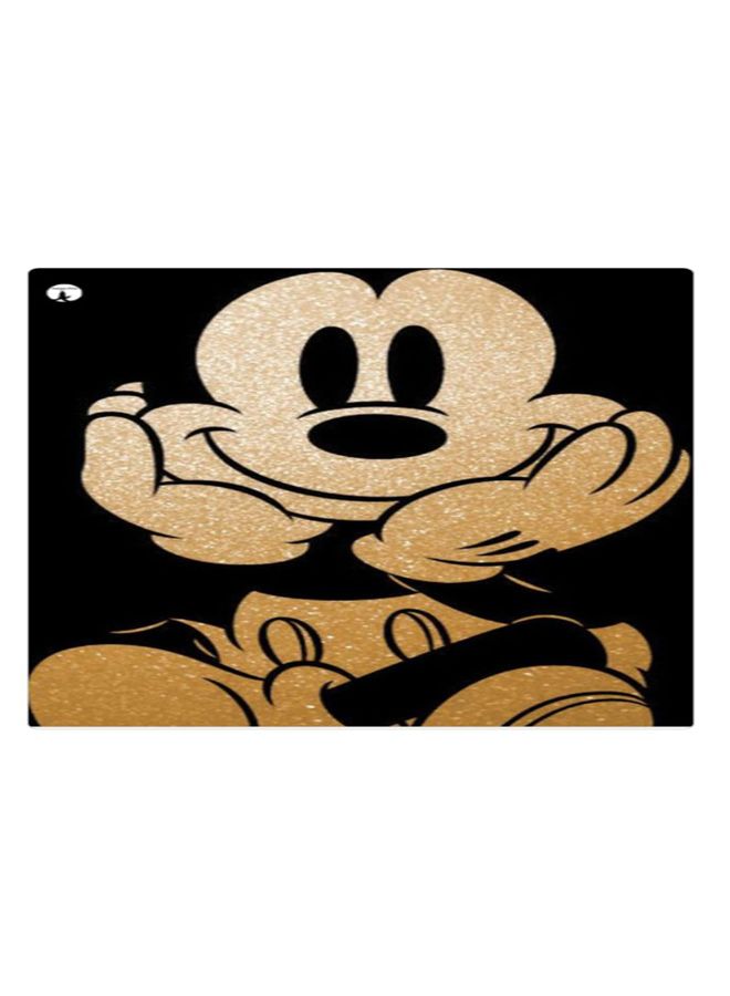 BP Printed Anti-Slip Gaming Mouse Pad Black/Gold - Image 1