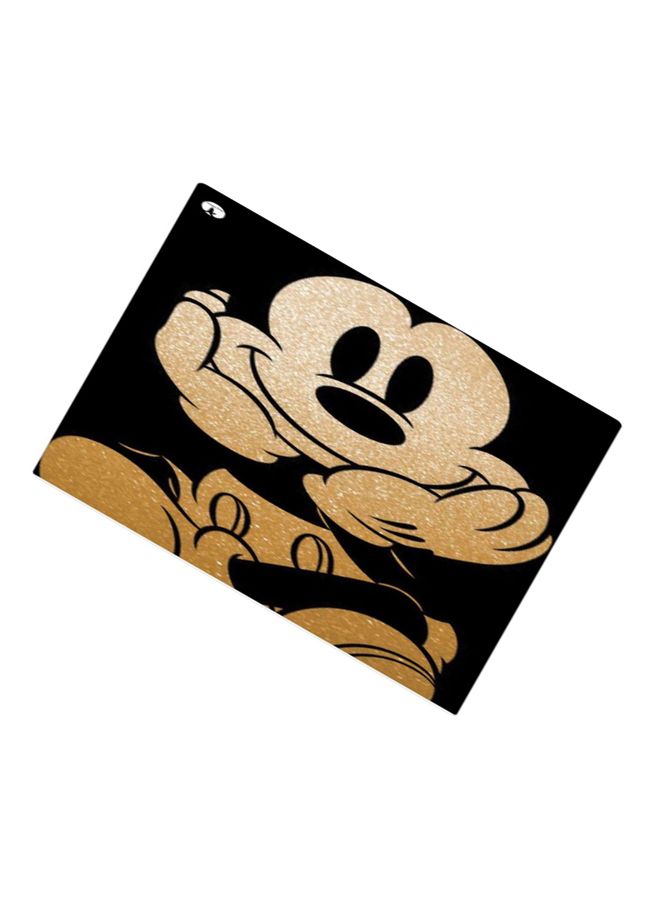 BP Printed Anti-Slip Gaming Mouse Pad Black/Gold - Image 2