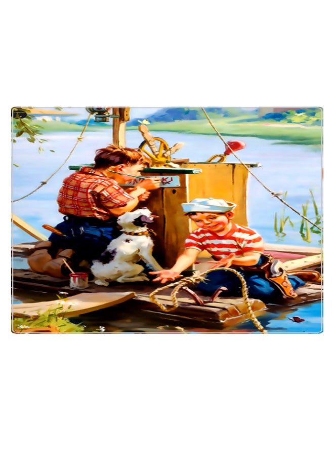 BP Printed Anti-Slip Gaming Mouse Pad Multicolour - Image 1