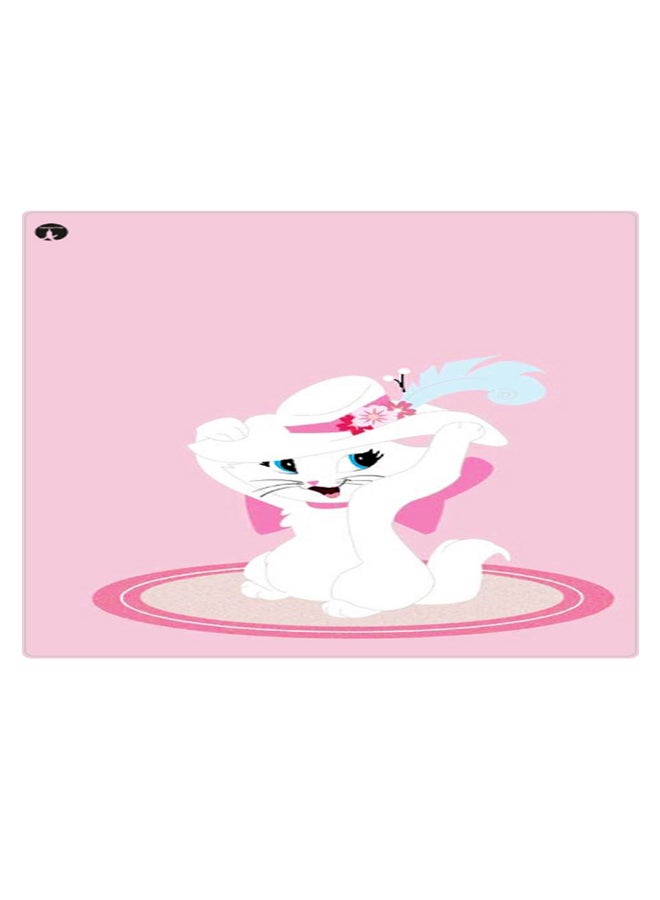 BP Printed Anti-Slip Gaming Mouse Pad Pink/White/Blue - Image 1