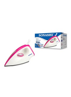 Dry Iron With Non-Stick Coating Plate & Adjustable Thermostat Control | Heavy Base Iron With Indicator Light | Perfect For All Types Of Clothes 1200 W SDI-6016T Pink/White - v1592989077/N38651054A_3