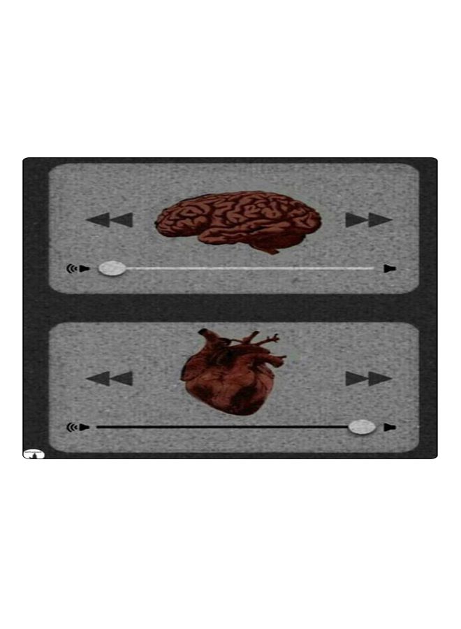 BP Printed Anti-Slip Gaming Mouse Pad Grey/Black/Red - Image 1