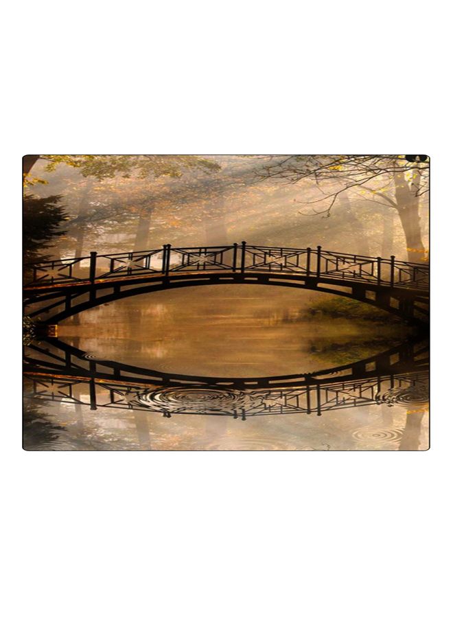 BP Printed Anti-Slip Gaming Mouse Pad Black/Brown - Image 1