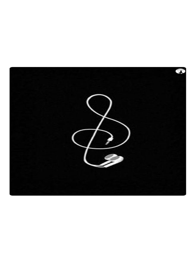 بي بي لوحة ماوس ألعاب بتصميم مضادة للانزلاق وبنمط مطبوع أسود/ أبيض - Image 1