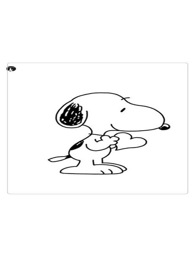 BP Printed Anti-Slip Gaming Mouse Pad Black/White