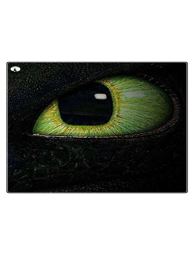 بي بي لوحة ماوس ألعاب بتصميم مضادة للانزلاق وبنمط مطبوع أخضر/أسود