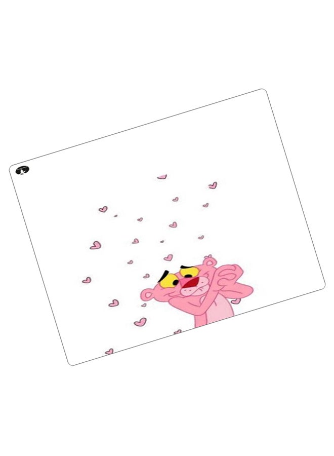 BP Printed Anti-Slip Gaming Mouse Pad White/Pink - Image 2