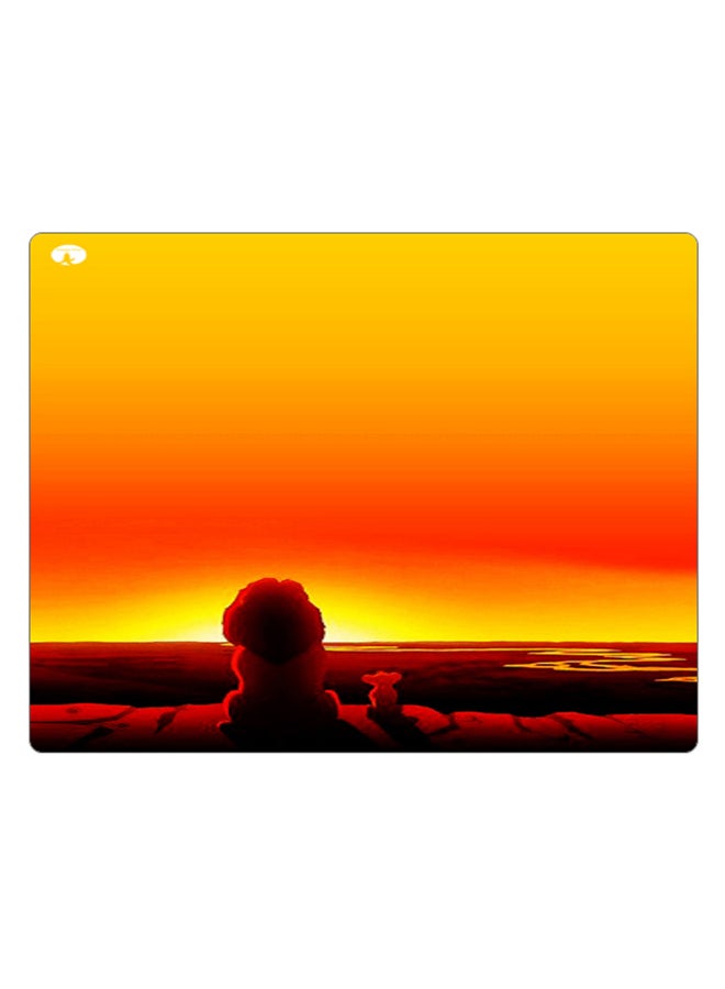 BP Printed Anti-Slip Gaming Mouse Pad Brown/Yellow - Image 1