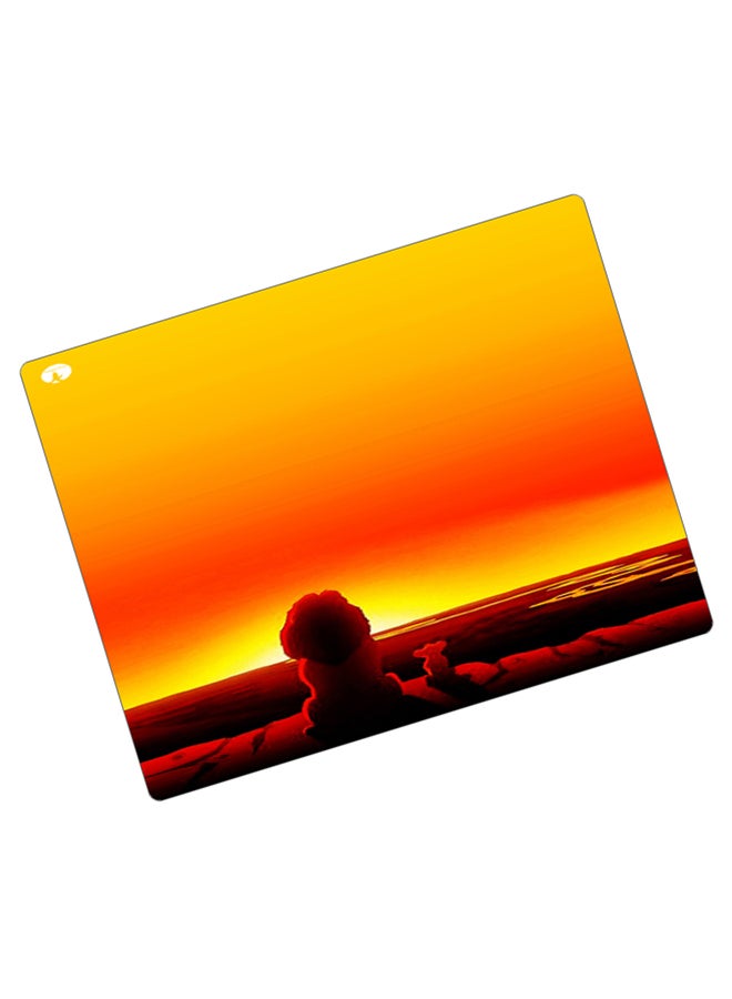 BP Printed Anti-Slip Gaming Mouse Pad Brown/Yellow - Image 2