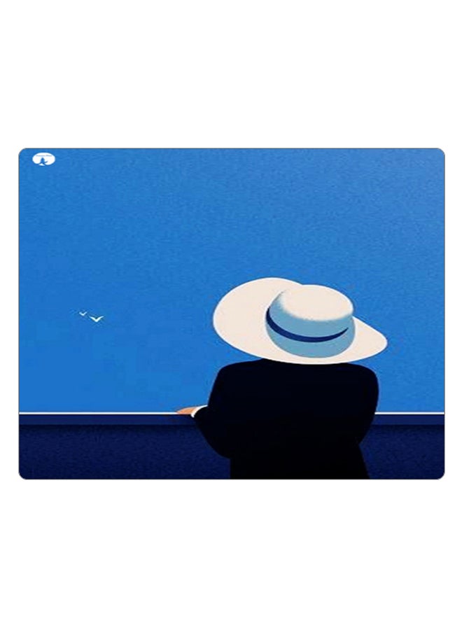 BP Printed Anti-Slip Gaming Mouse Pad Blue/White/Black - Image 1