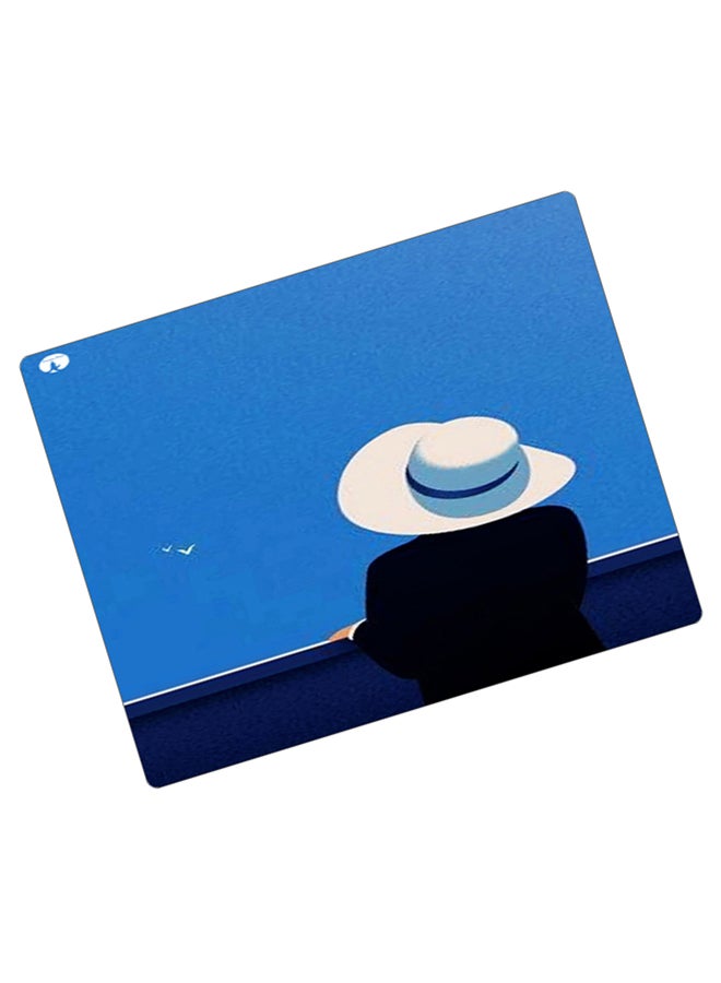 BP Printed Anti-Slip Gaming Mouse Pad Blue/White/Black - Image 2