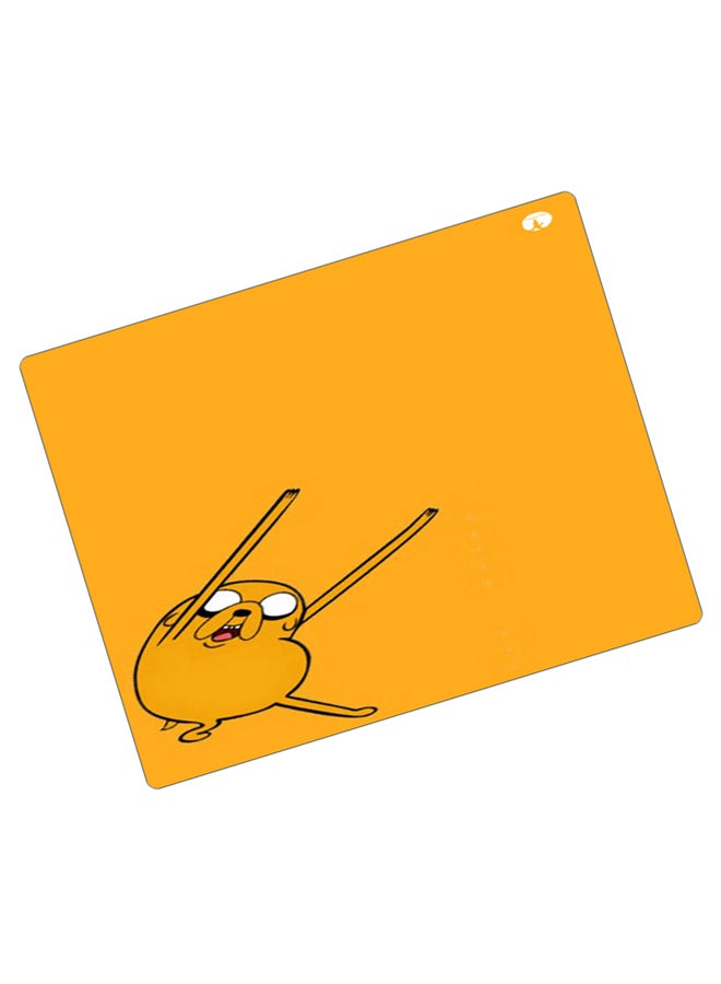 BP Printed Anti-Slip Gaming Mouse Pad Yellow/Black - Image 2