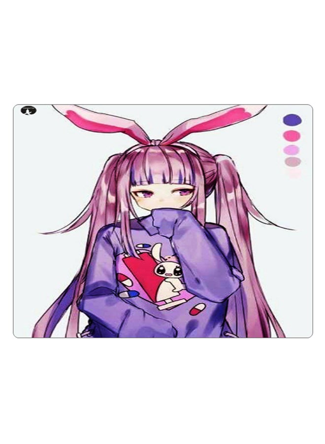 BP Printed Anti-Slip Gaming Mouse Pad Pink/Purple/White - Image 1