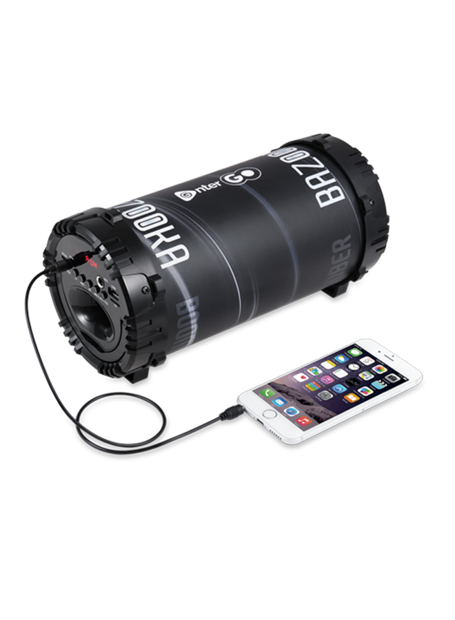 إنتر جو مكبر صوت بومر بازوكا يعمل بتقنية البلوتوث ومزود بإضاءة LED أسود  - Image 4