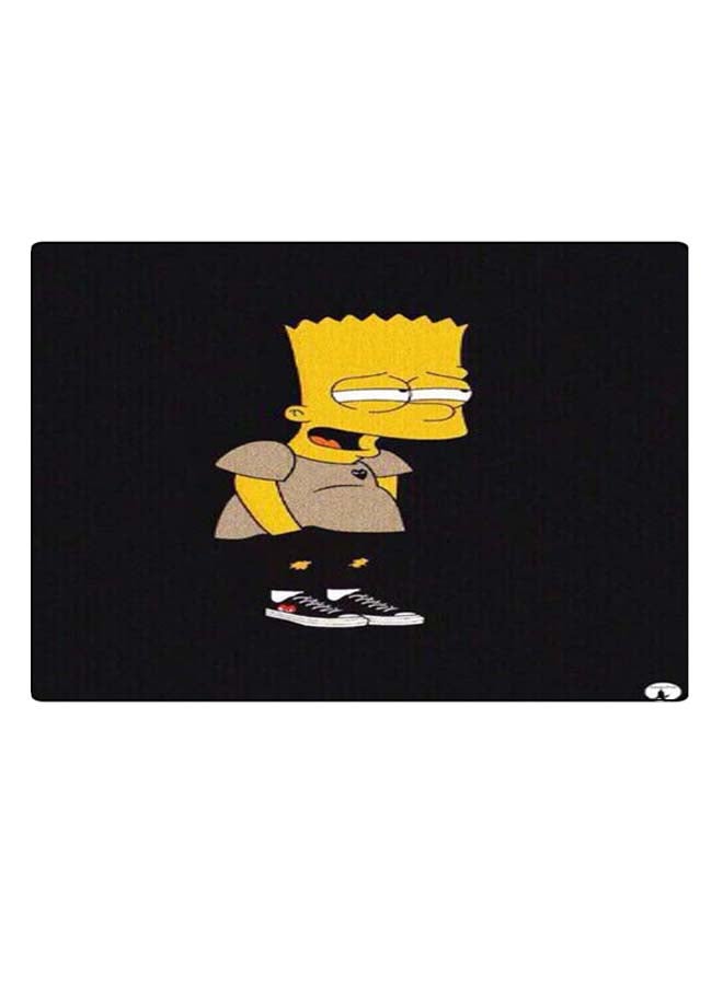 BP Printed Anti-Slip Gaming Mouse Pad Black/Grey/Yellow - Image 1