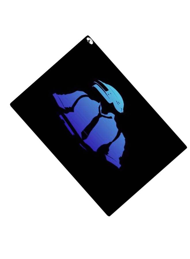 BP Printed Anti-Slip Gaming Mouse Pad Black/Blue - Image 2