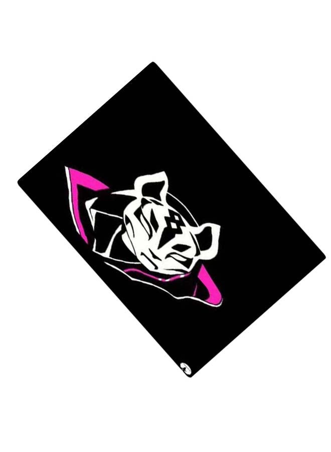 بي بي لوحة ماوس ألعاب بتصميم مضادة للانزلاق وبنمط مطبوع اسود/أبيض/زهري - Image 2