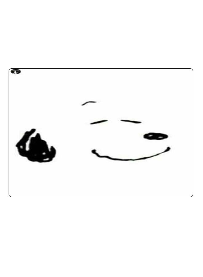 BP Printed Anti-Slip Gaming Mouse Pad White/Black - Image 1