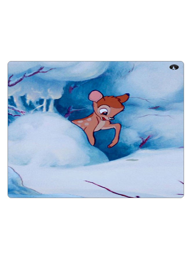 BP Printed Anti-Slip Gaming Mouse Pad Blue/White/Brown - Image 1