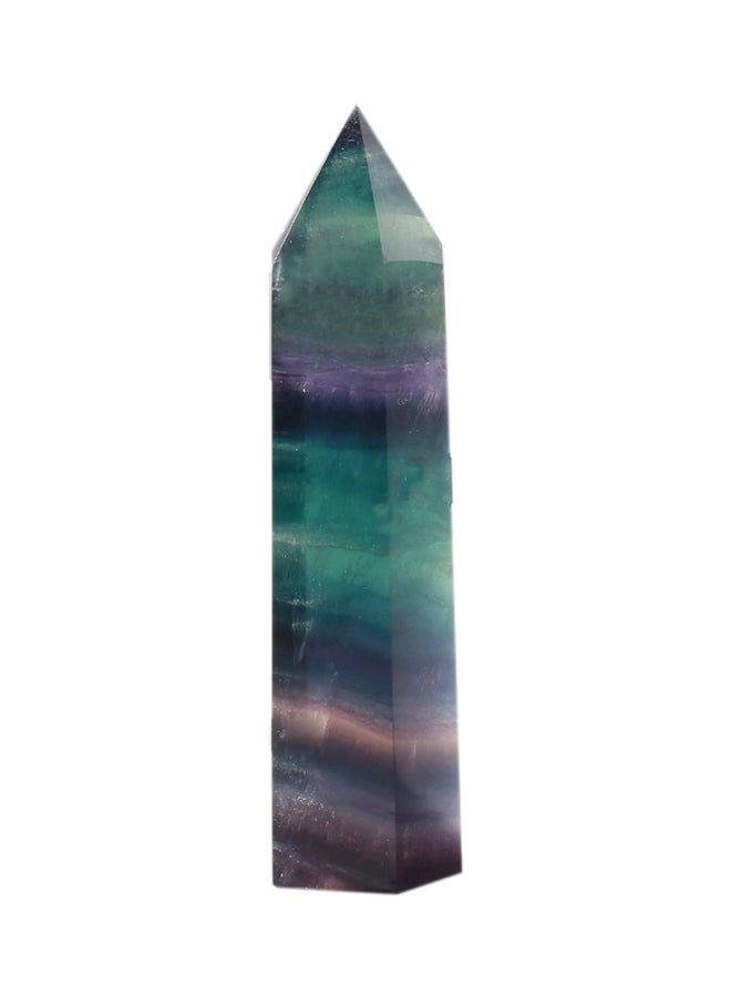 Natural Gemstone Energy Glass Green/Violet/Black 9x5x5mm - Image 1