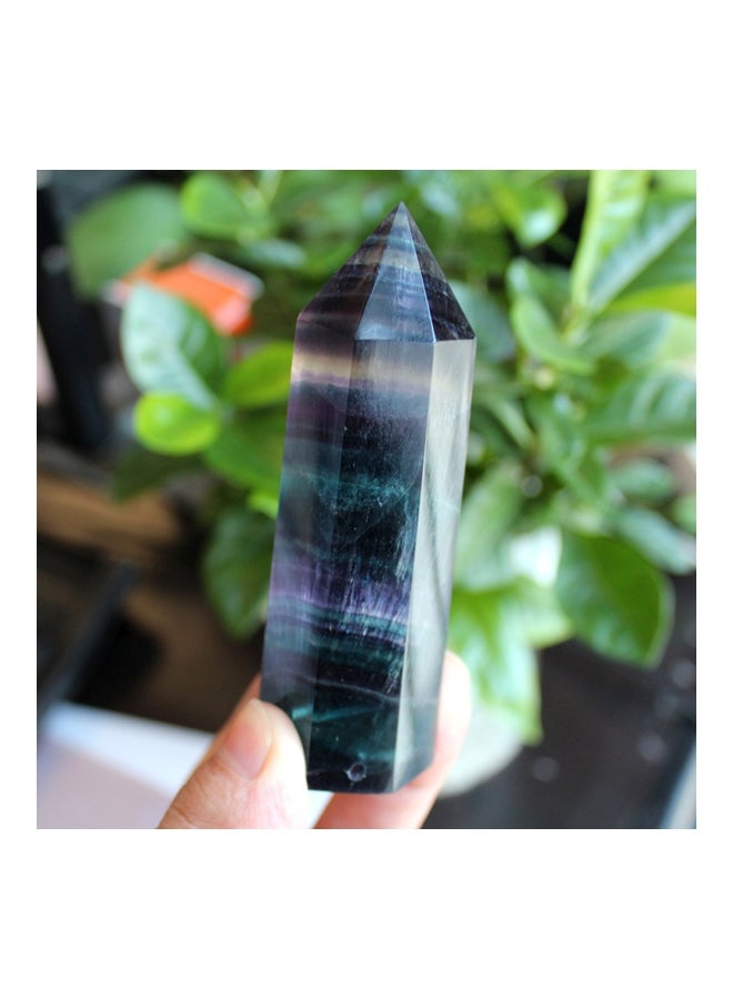 Natural Gemstone Energy Glass Green/Violet/Black 9x5x5mm - Image 3