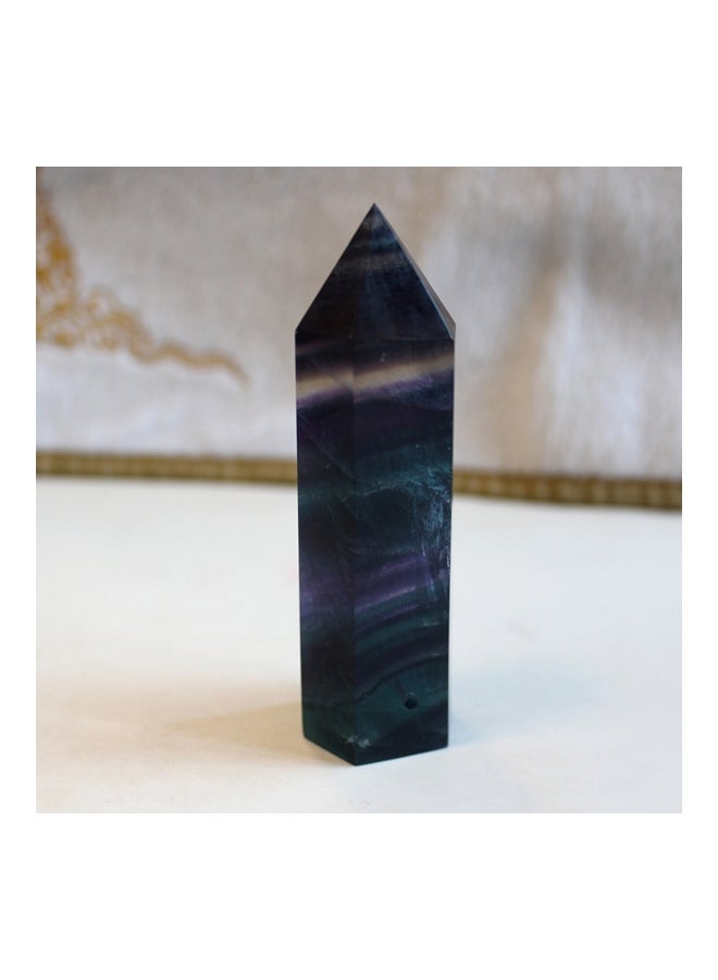 Natural Gemstone Energy Glass Green/Violet/Black 9x5x5mm - Image 4