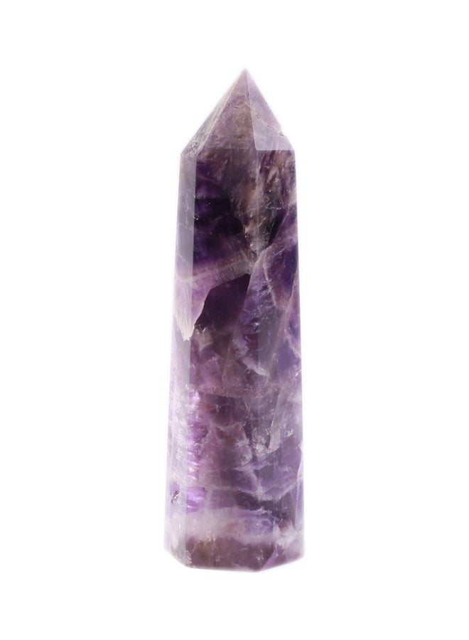 Natural Gemstone Energy Glass Purple 9x5x5mm