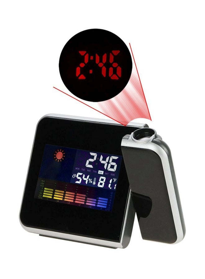 Generic - Digital Clock With Wall Projection Black/Silver - Image 1