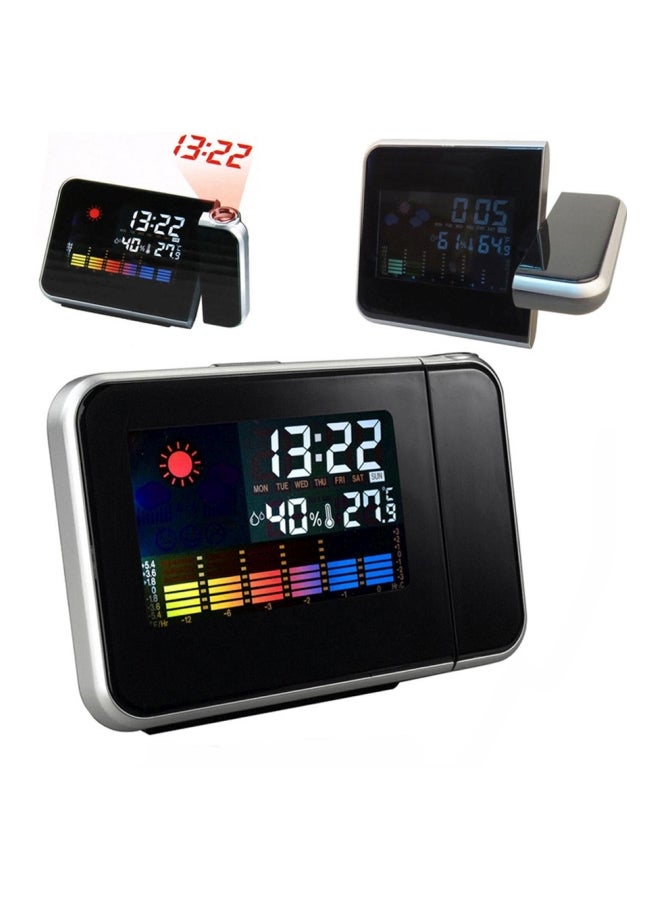 Generic - Digital Clock With Wall Projection Black/Silver - Image 1