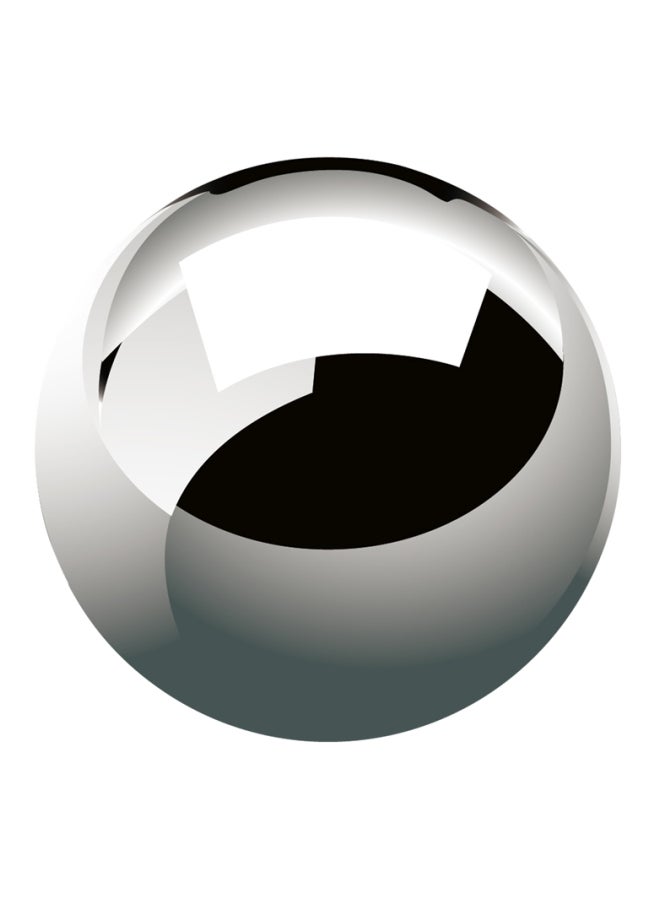 Stainless Steel Sphere Mirror Solid Ball Ornament Silver 5x5x5cm - Image 1