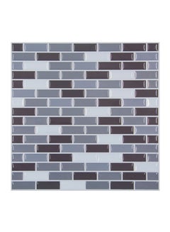 3D Mosaic Wall Sticker Black/Grey/Brown