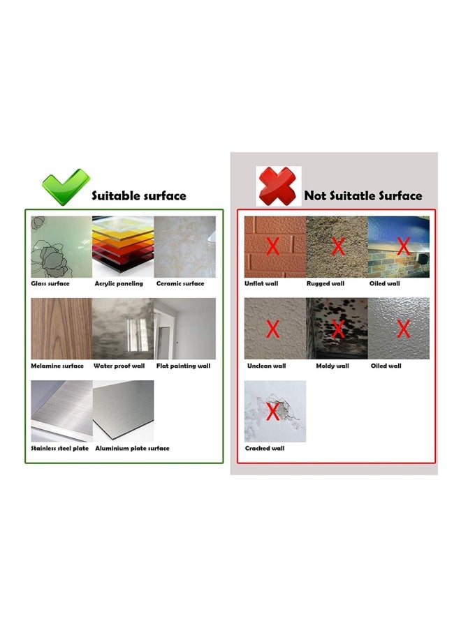 Generic - 3D Mosaic Wall Sticker Black/Grey/Brown - Image 1